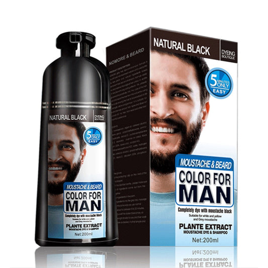 Natural long lasting Permanent Beard Dye Shampoo