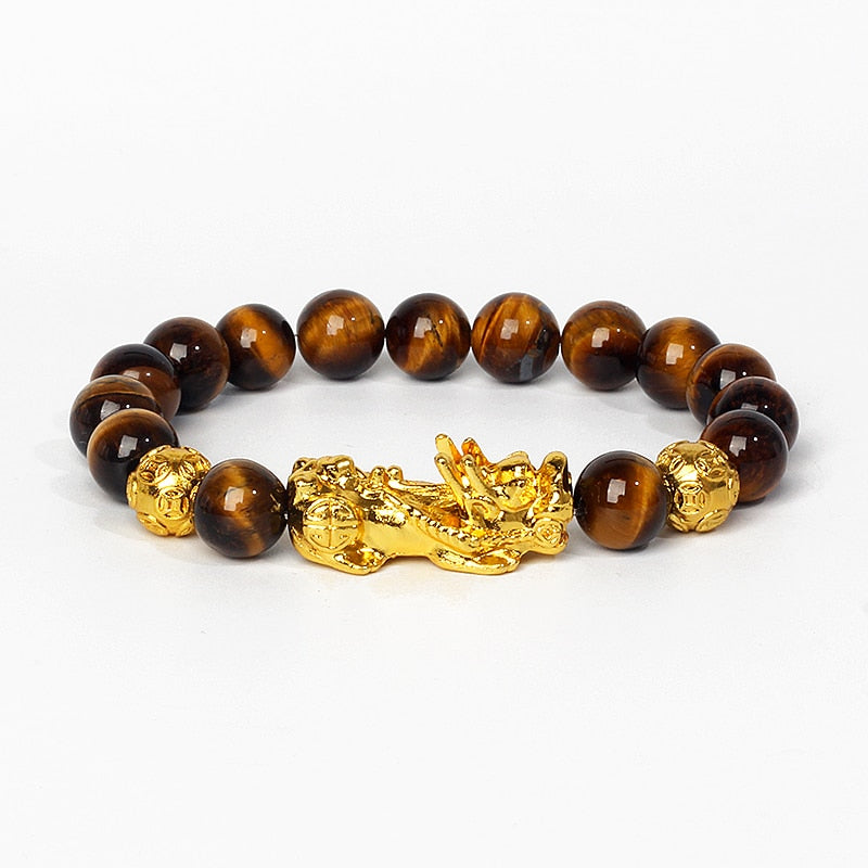 Pi Yao Dragon Tiger Eye Beaded Bracelets